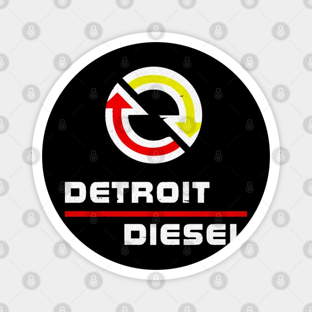 Detroits Diesel Magnet by Ink Lines